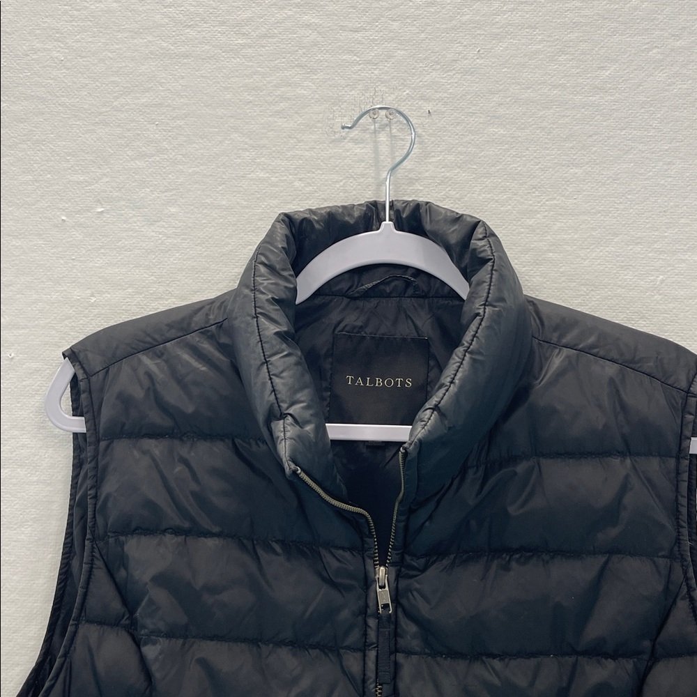 Talbots Black Puffer Vest - Picture 2 of 3